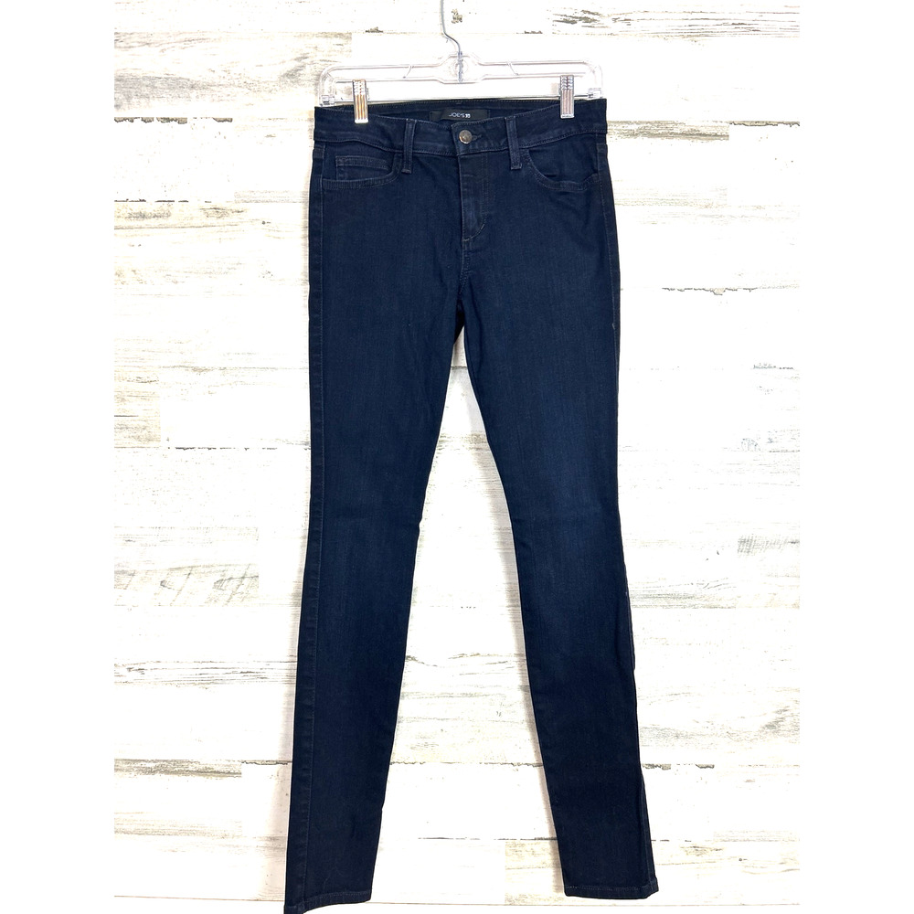 Joe's Womens 26 Dark Wash Skinny Ankle Jeans Stretch Mid Rise Denim Casual - Picture 2 of 5